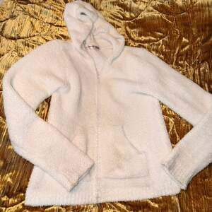 Barefoot Dreams hooded cozy chic XL zip up soft sweater white